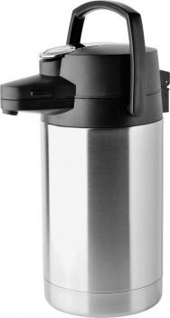 Pumpkanne Coffeestation Edelstahl mit Pumpsystem und Tragehenkel
